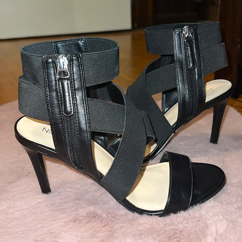 NINE WEST black heels